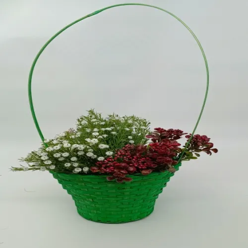 Корзина плетеная бамбук 23*17/53см