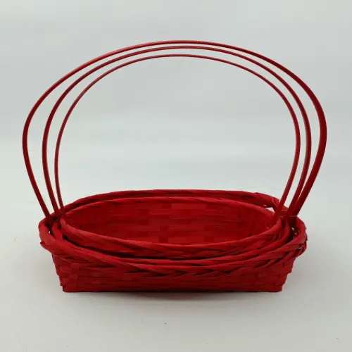 Набор корзин (бамбук) 19*9*32см/25*10*36см (3шт)