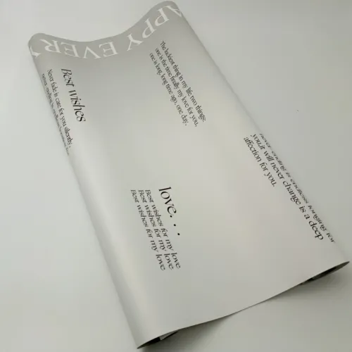 Пленка Корейская в рулоне "Best wishes" 58*10м