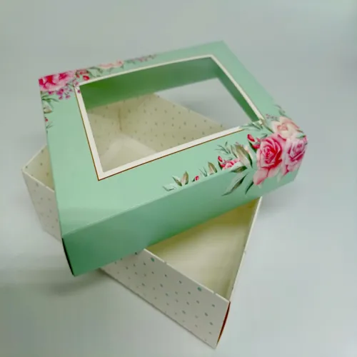Коробка складная с окном "Весенний взгляд" 21*15*7см/9327119