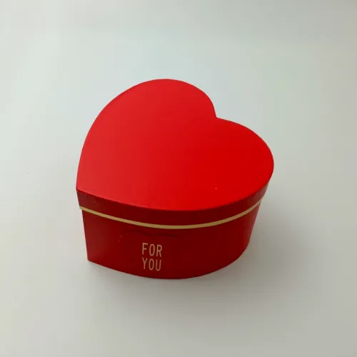 Коробка СЕРДЦЕ "Fo you" 19*19см